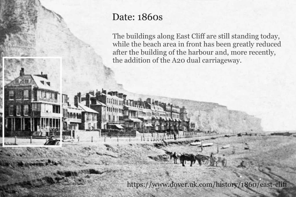 Flat 4 Marine Parade House, 1 East Cliff- Next To Dover Port, White Cliffs, Beach, Castle 外观 照片