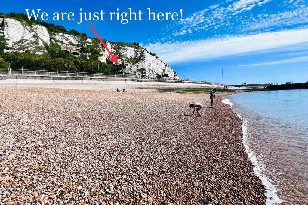 Flat 4 Marine Parade House, 1 East Cliff- Next To Dover Port, White Cliffs, Beach, Castle 外观 照片